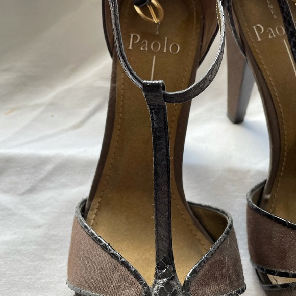 Shades of brown and black Paola heels - Picture 3 of 7